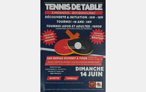 Tennis de table à Mirandol.