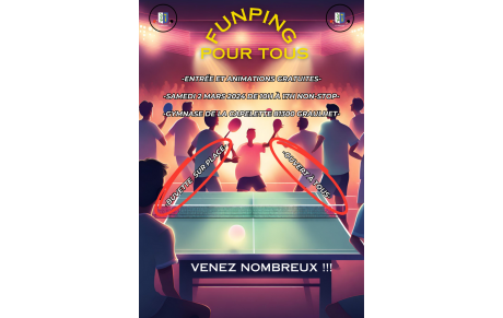 Journée FUN PING pour tous à Graulhet.